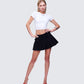 Ataya Black Denim Micro Mini Skirt