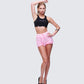 Aria Pink Ruffle Mini Short