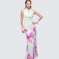 Alexis Printed Green Maxi Skirt