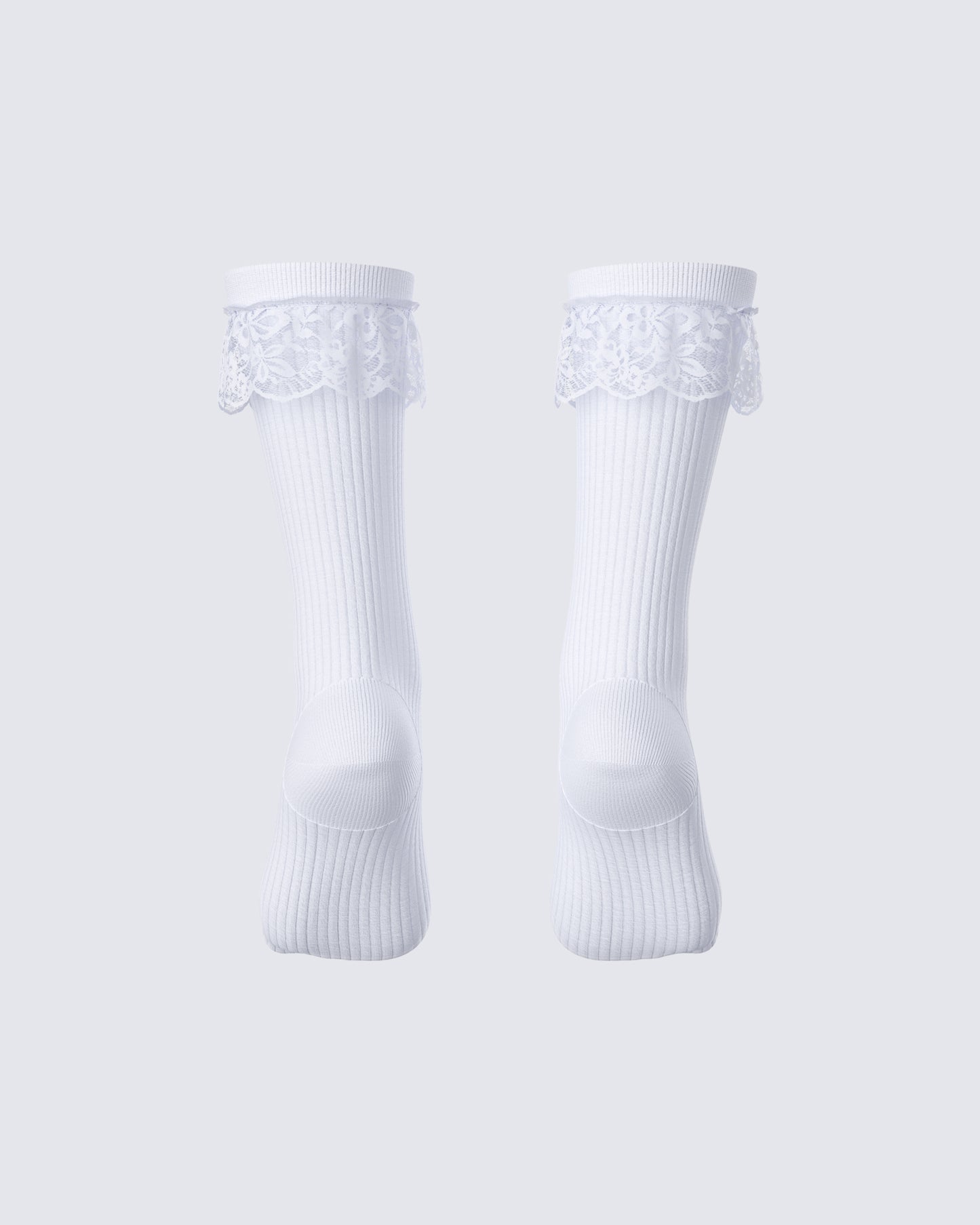 Rhoda White Lace Ankle Socks