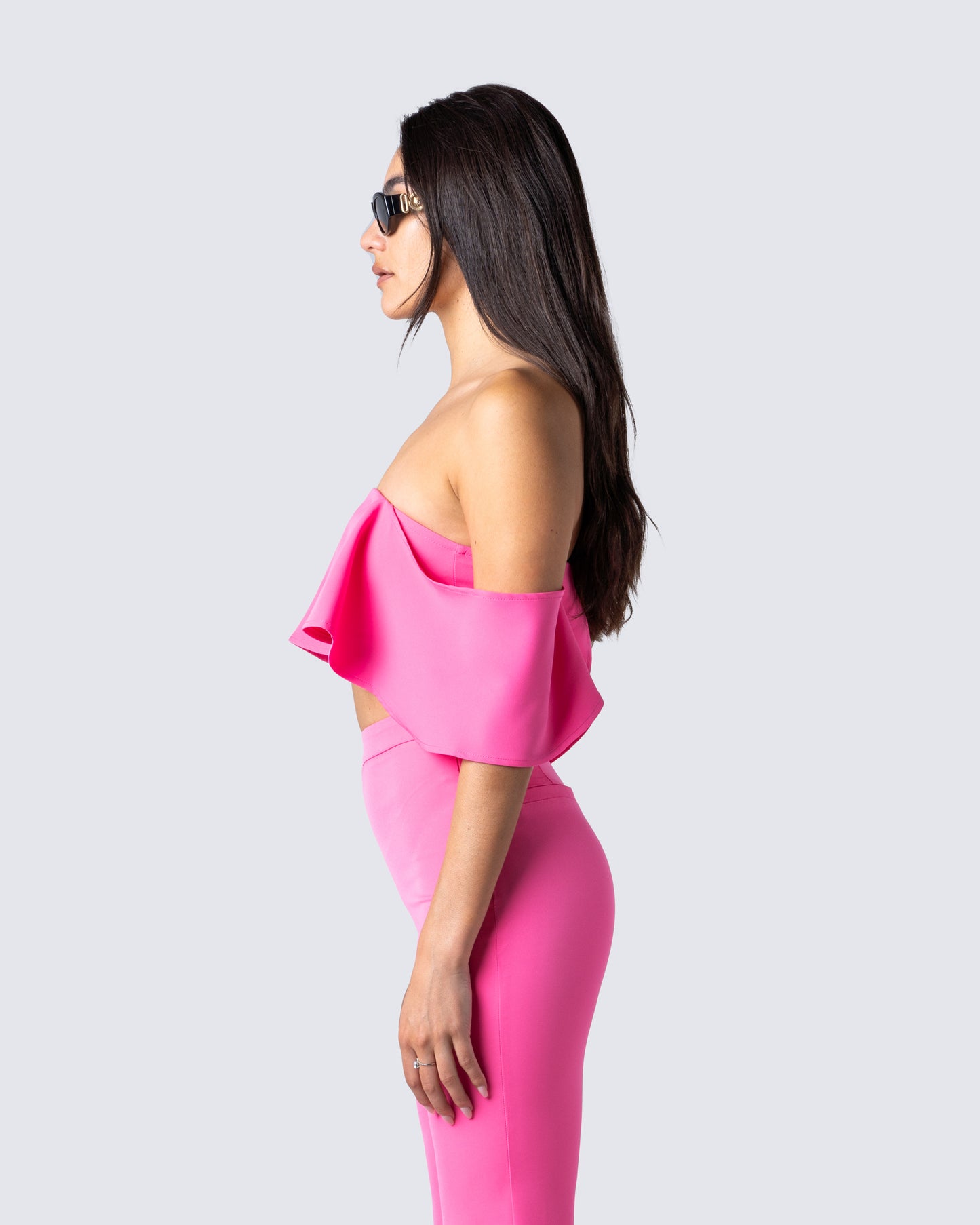 Maro Pink Off Shoulder Top