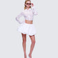 Seona White Bubble Mini Skirt