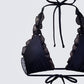 Monroe Black Ruffle Bikini Top