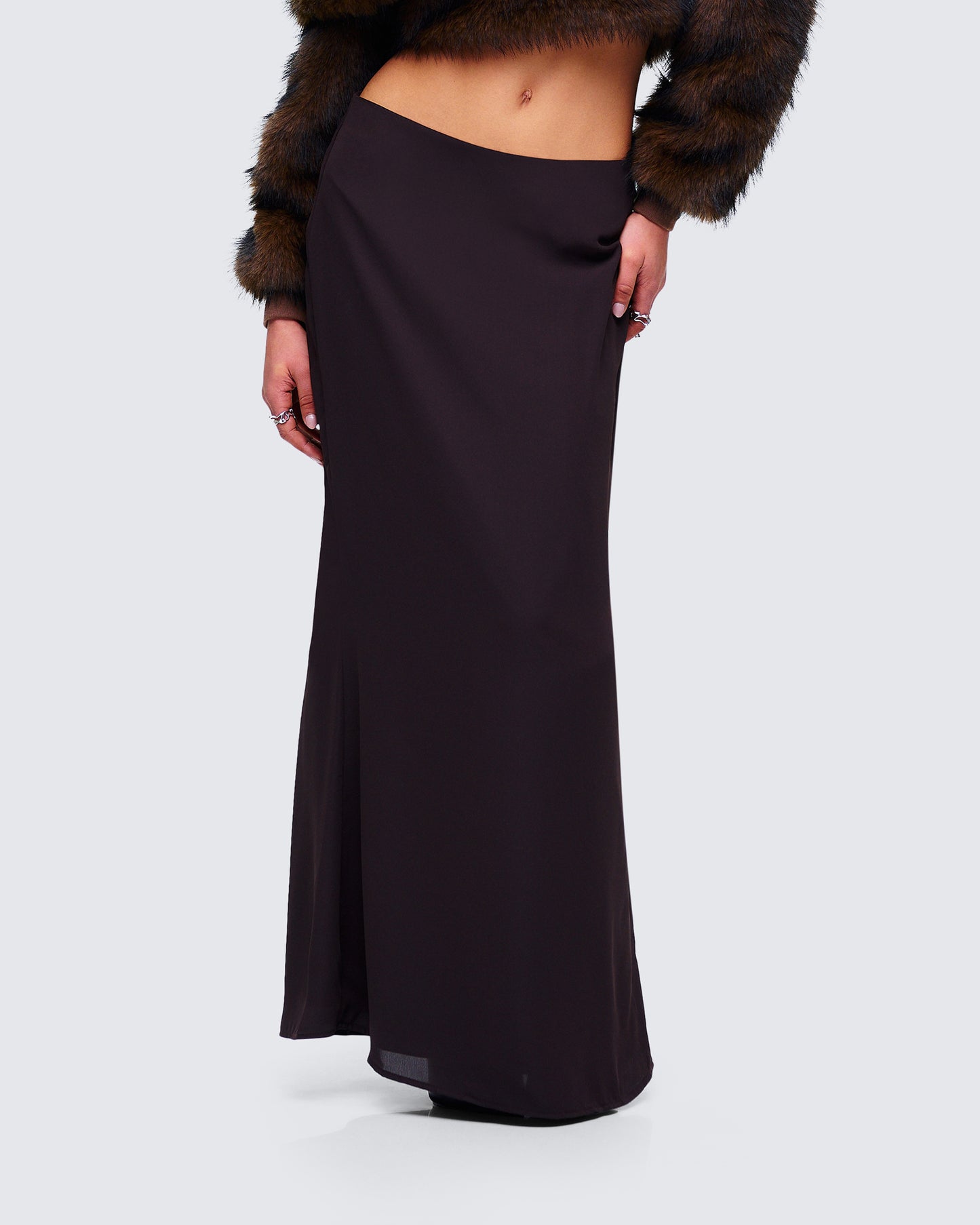 Nadi Brown Maxi Skirt