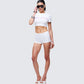 Gaia White Graphic Mini Short