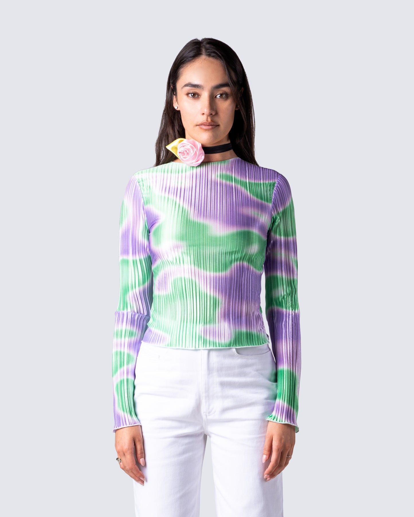 Yvonne Multi Abstract Print Top