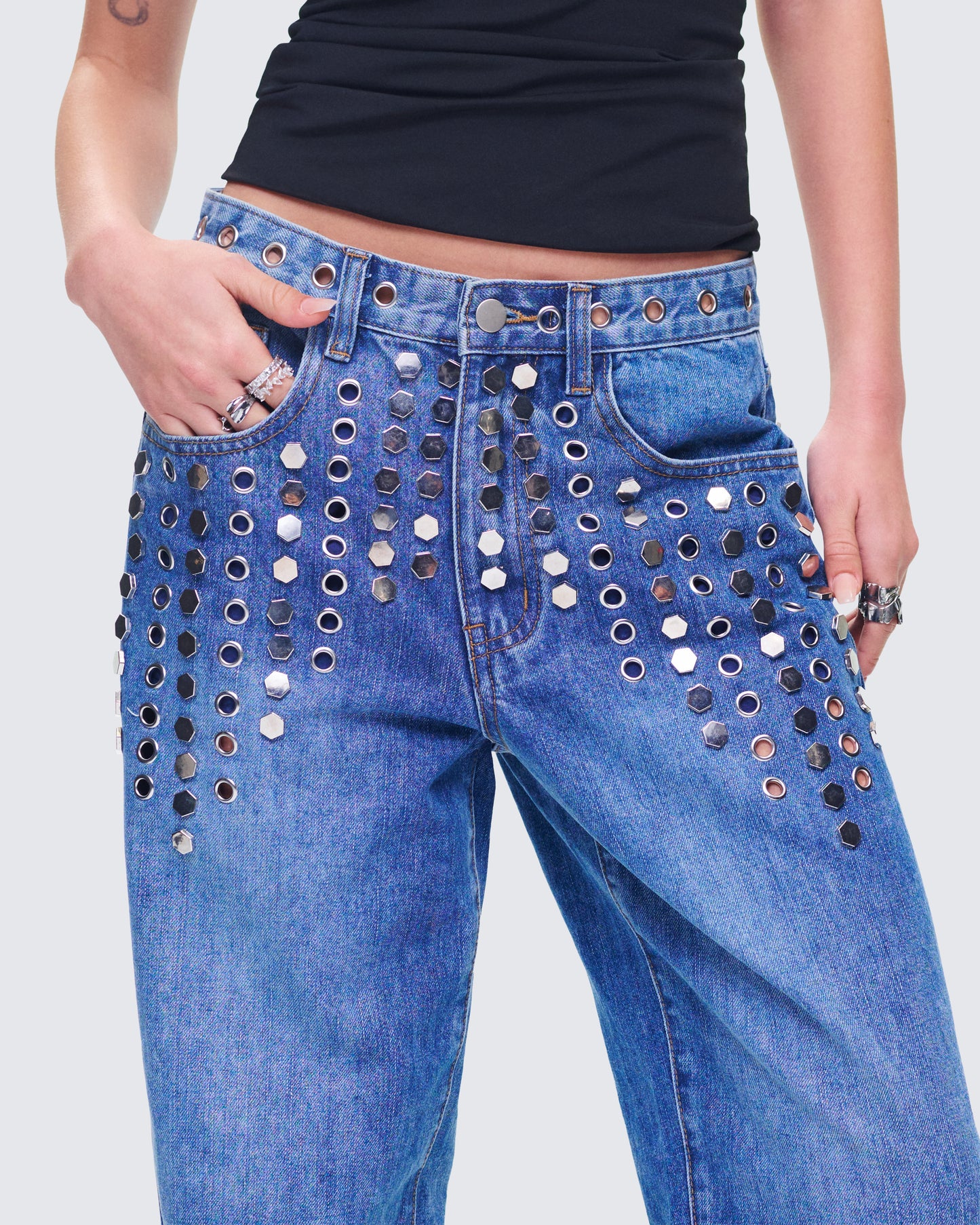 Vanora Grommet and Stud Jean