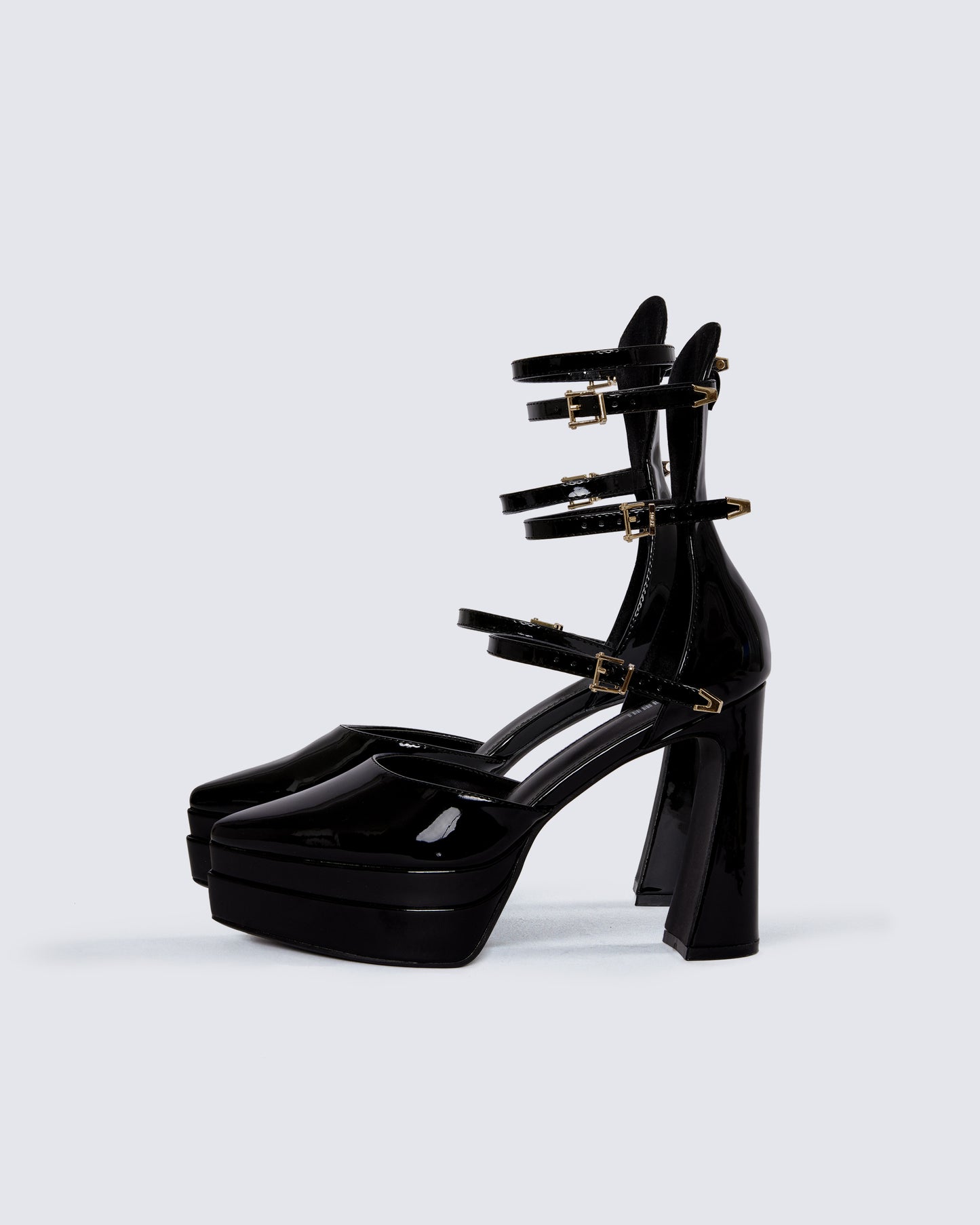 Bernadine Black Platform Heels