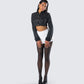 Pippa Black Tweed Cropped Jacket