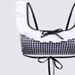Birdie Multi Gingham Bikini Top