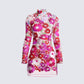Flora Pink Flower Mini Dress