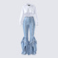 Chloe Frayed Denim Set