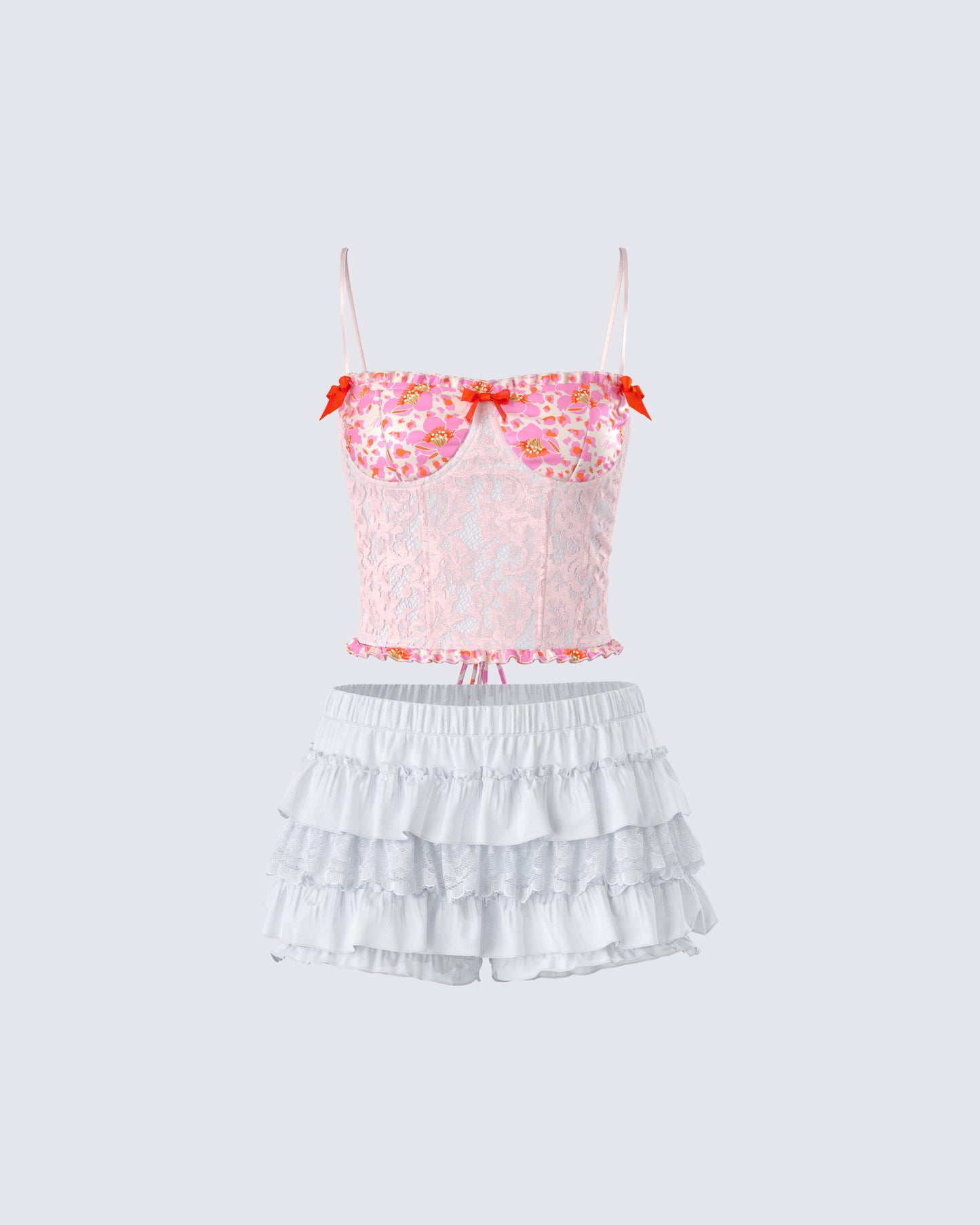 Ana Ruffle & Lace Set