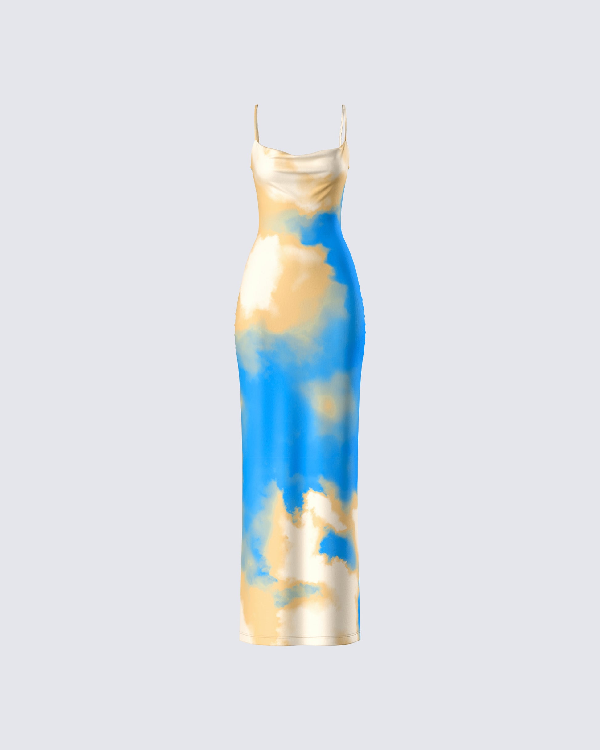 tie dye silk slip dress RAYAN dress