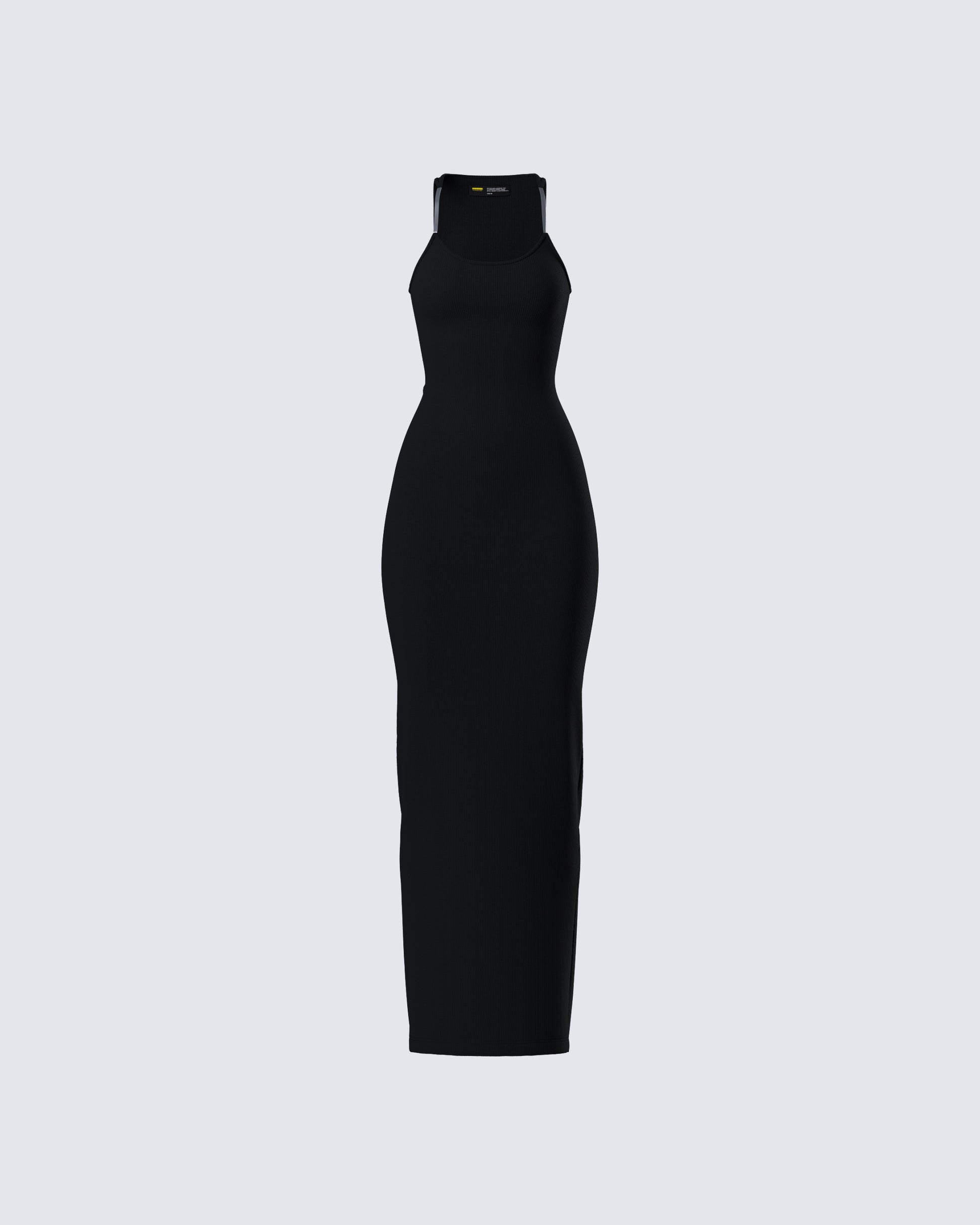 Black Maxi Dress - Bodycon Halter Neck Evening FINESSE Black Maxi Dress - Bodycon Halter Neck Evening FINESSE