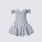 Rio Multi Polka Dot Bubble Mini Dress