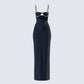 Yara Black Cut Out Maxi Dress