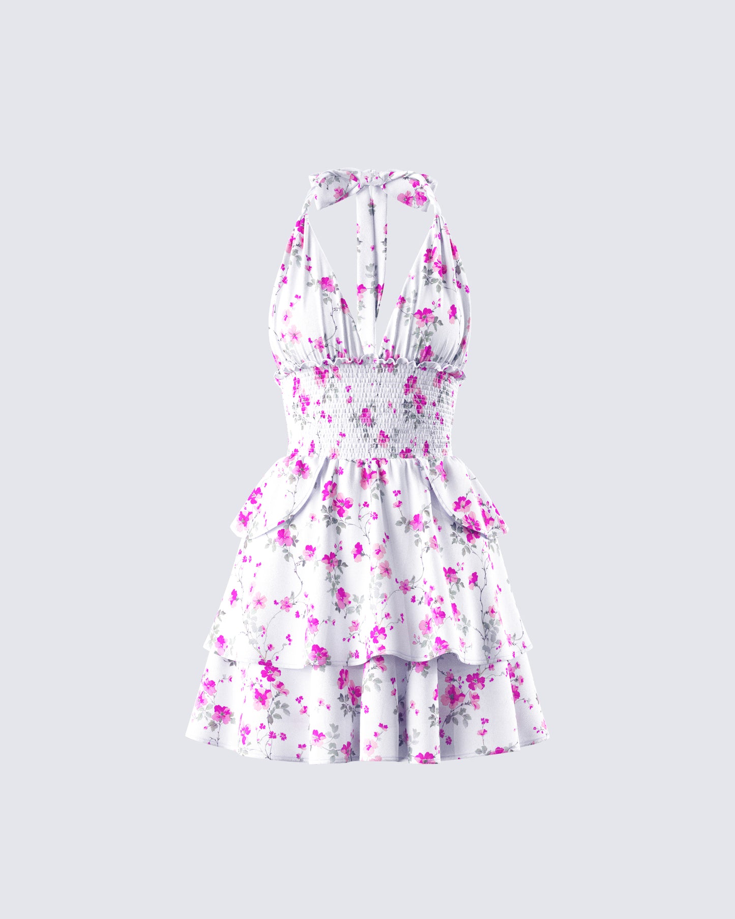 Mahin Floral Print Mini Dress