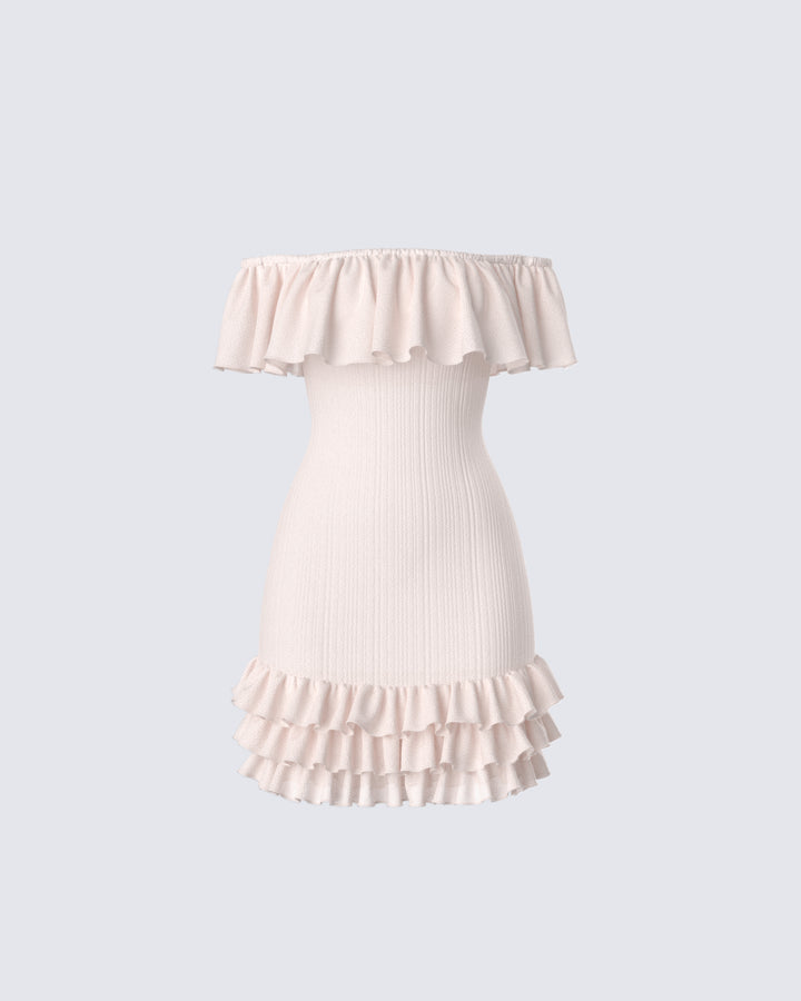 tiana pink ruffle rosette dress Pretty in Tiana floral mini dress @fashionnova