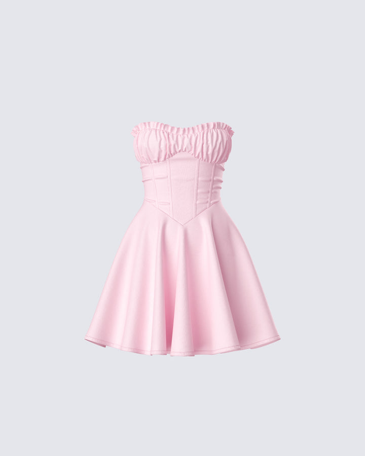 emi pink bow mini dress Emi Pink Bow Mini Dress Finesse