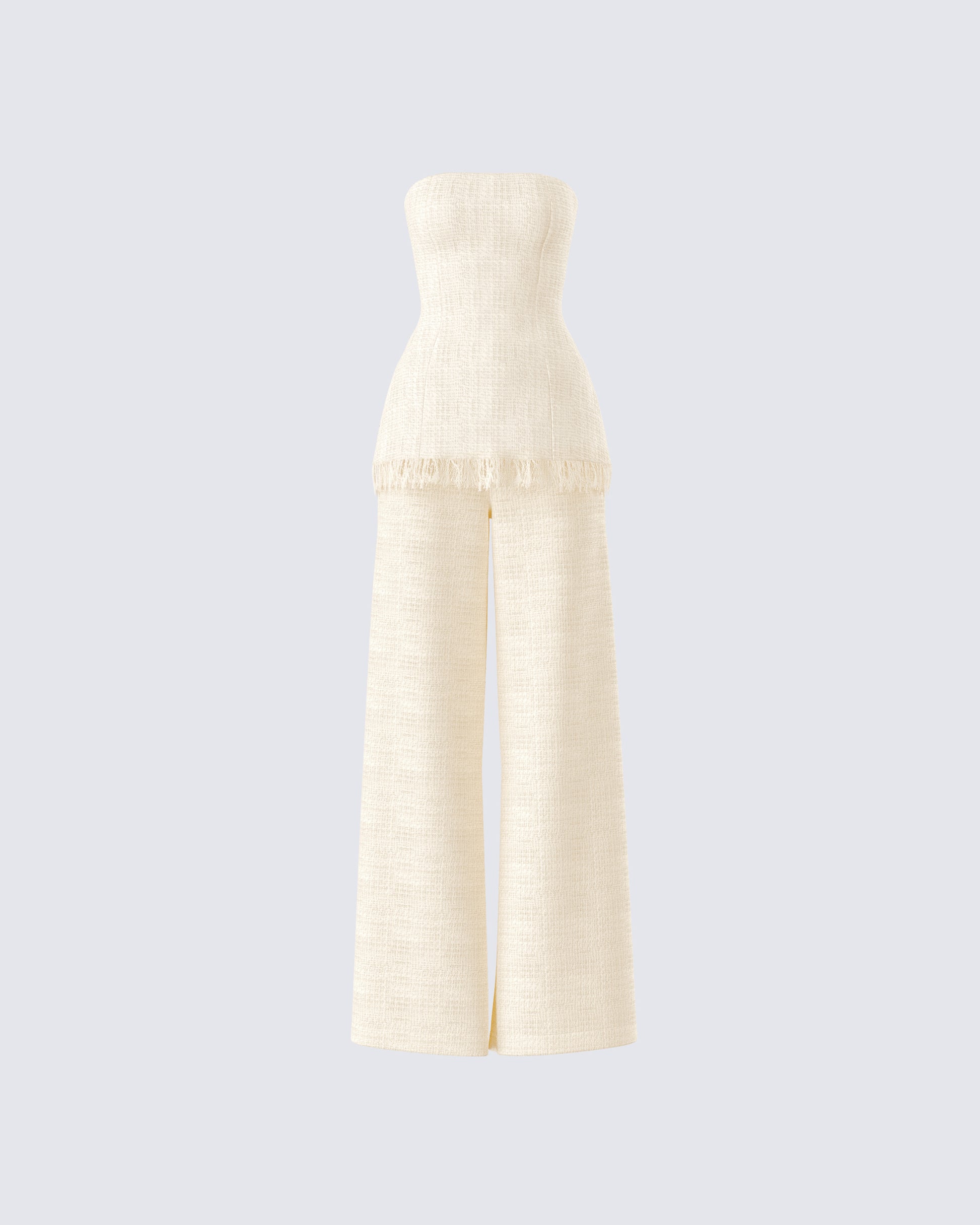 Ivory Tweed Two-Piece Set Ivory Tweed Two-Piece Set