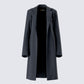 Mackenzie Black Longline Coat