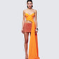 Bellamy Orange Asymmetric Top model front