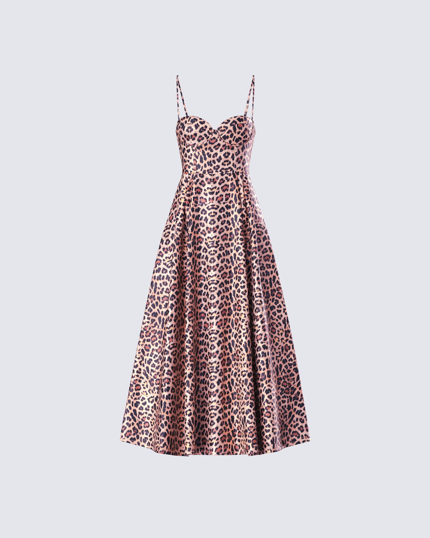 Novella Leopard Print Midi Dress