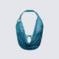 Zayla Blue Net Cowl Neck Top product front