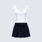 Levi White Pleated Set product front