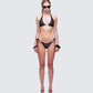 Quen Black Bikini Set model front
