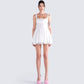 Brit White Poplin Mini Dress