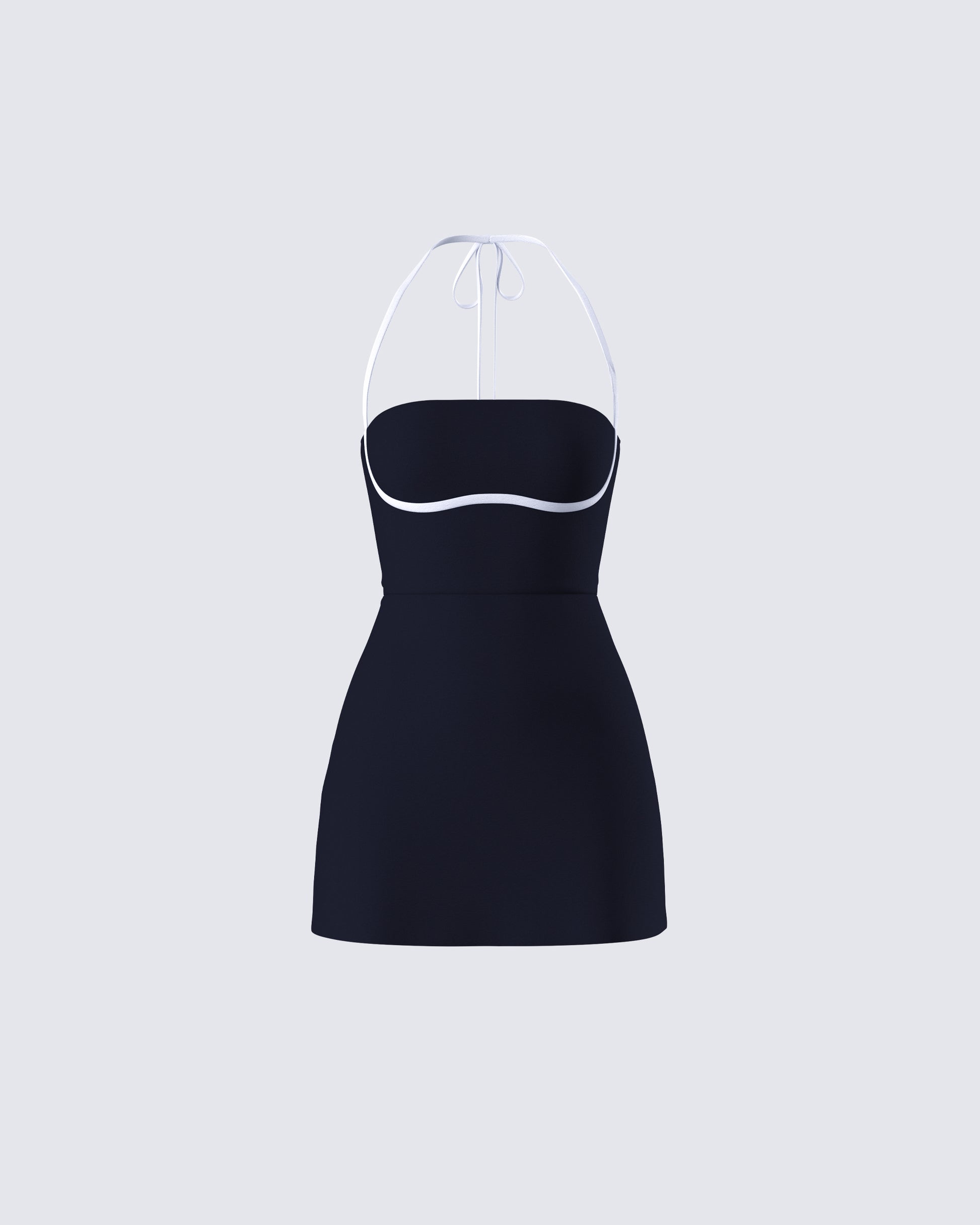 Black Halter Tennis Dress - Mini Athletic Sporty FINESSE Black Halter Tennis Dress - Mini Athletic Sporty FINESSE