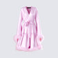 Evalie Pink Feather Trim Robe