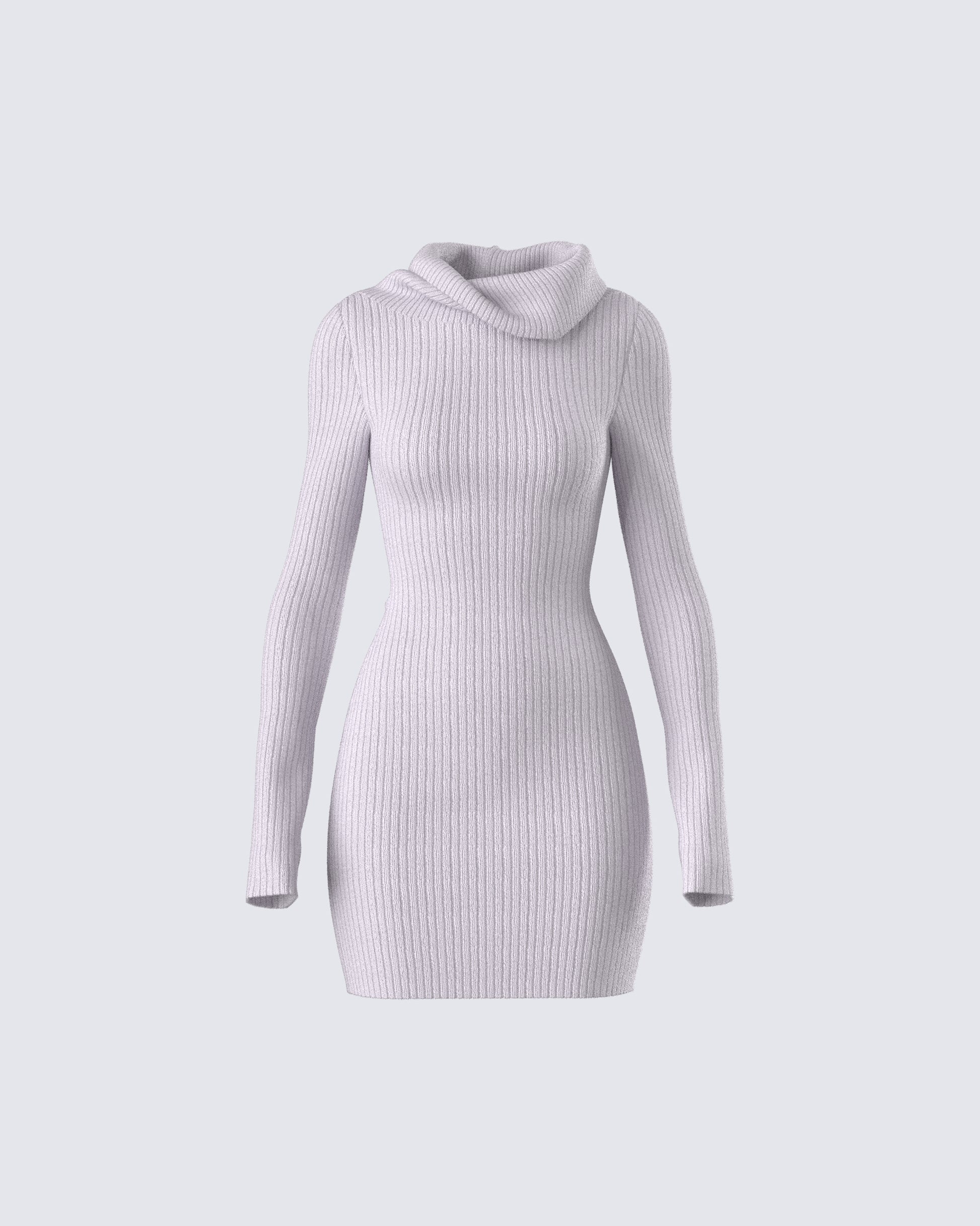 Hala Grey Cowl Neck Sweater Dress – FINESSE