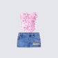 Roselle Denim Set