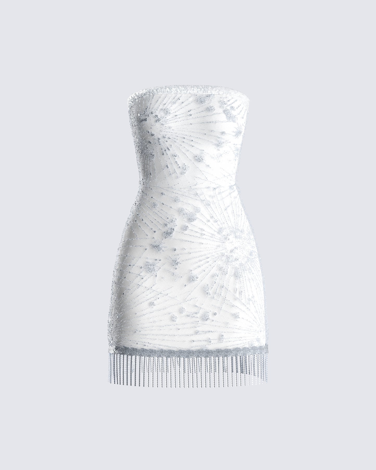 Jocelyn White Sequin Mini Dress