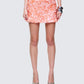 Twila Orange Shell Sequin Mini Skirt model front