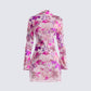 Marta Pink Floral Mini Dress