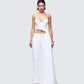 Women's white top front view – FINESSE
