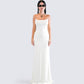 Sana Ivory Cowl Maxi Dress