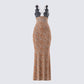 Evodie Leopard Print Maxi Dress