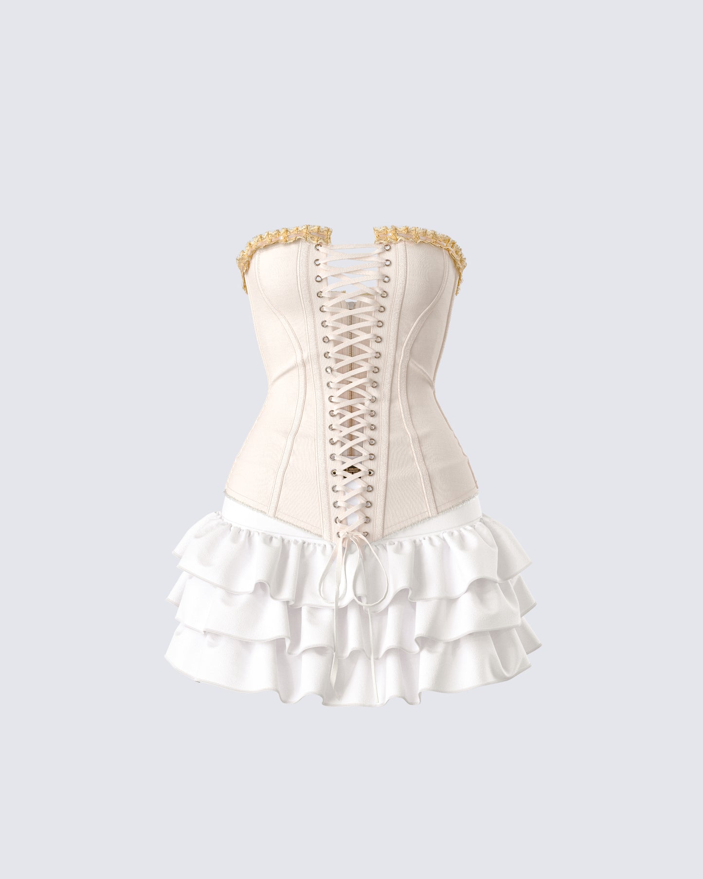 Tameka Ivory Ruffle Set