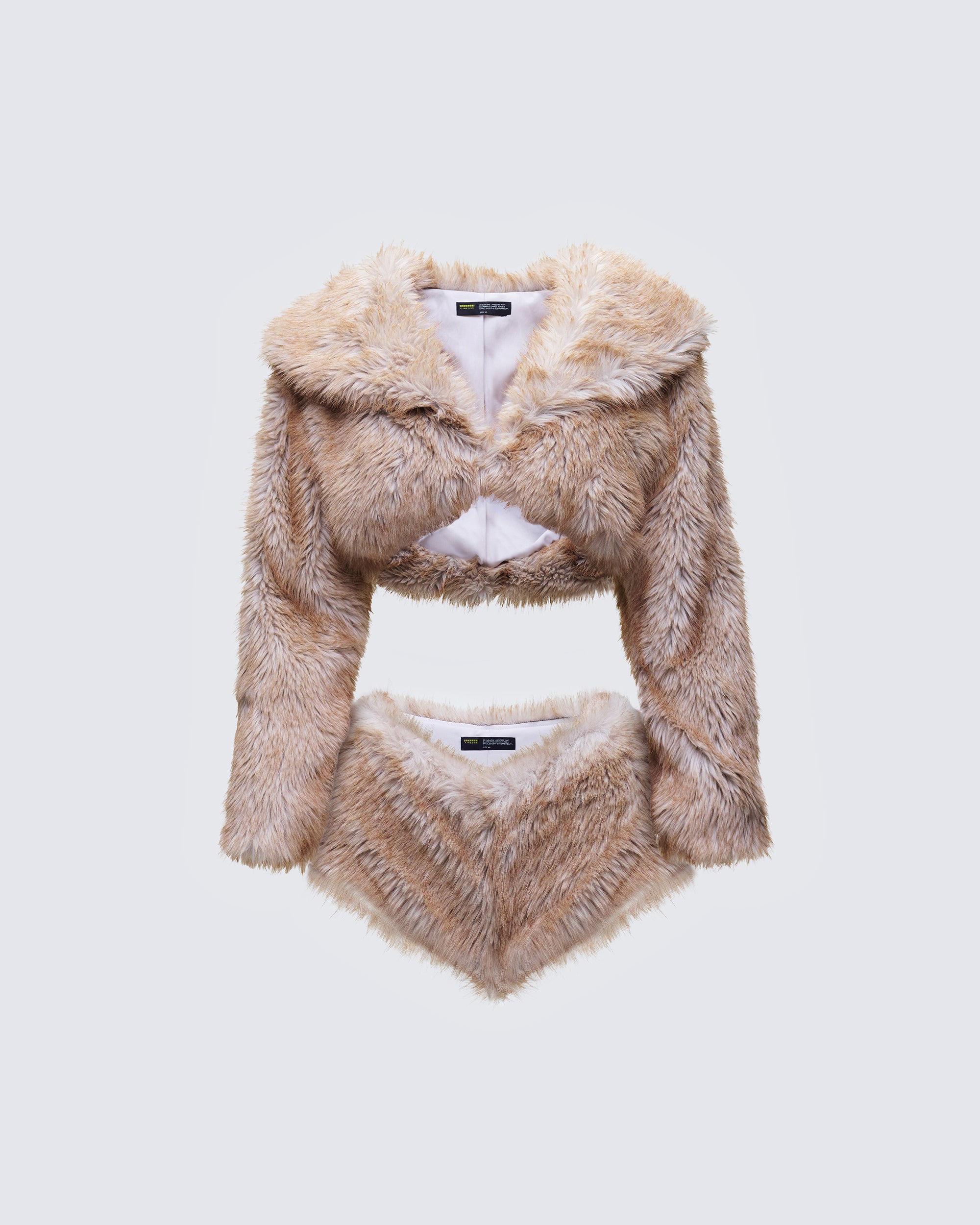 ムートン・ファーコート Left Real fleece cropped jacket dark beige 71Ni1IhIiCL._UY350_.jpg