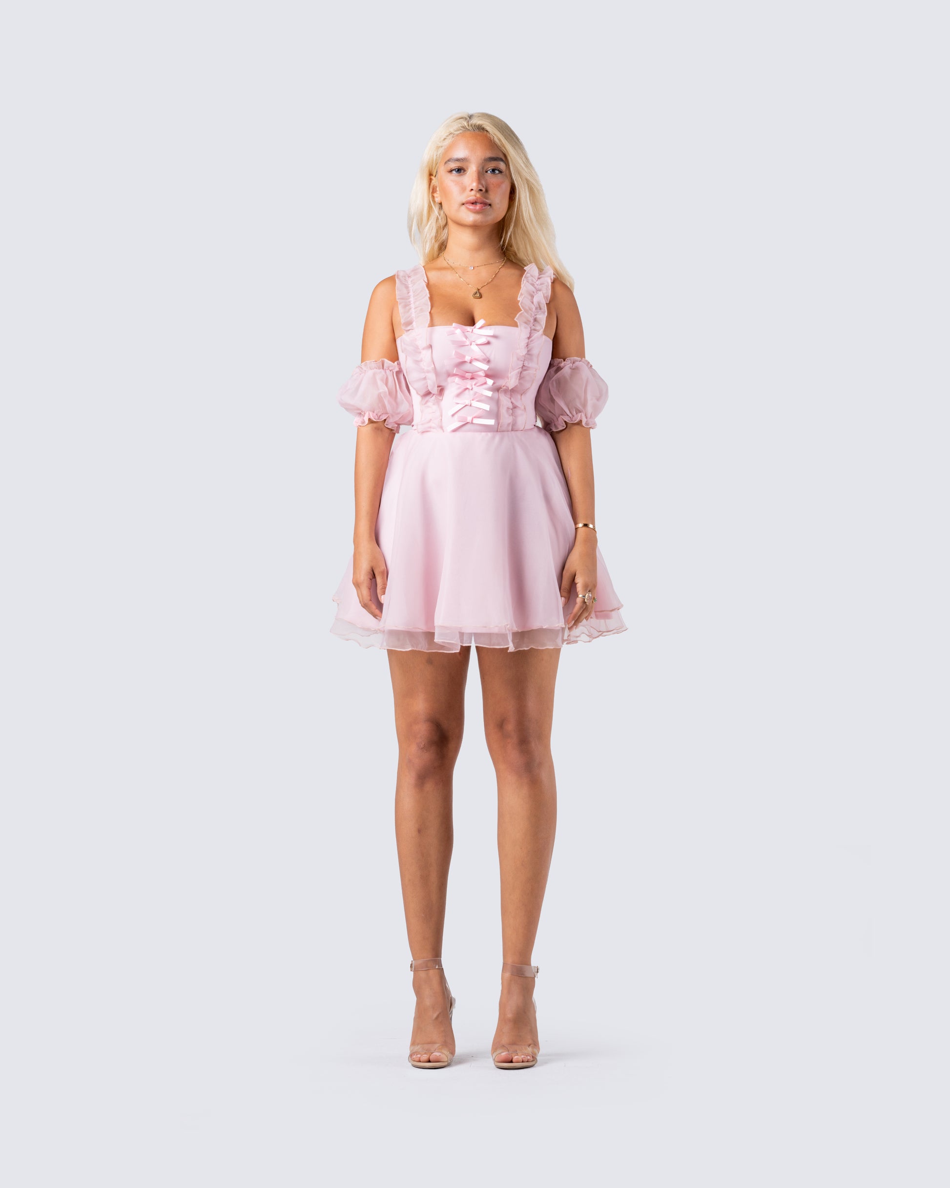 Organza Ruffle Dress