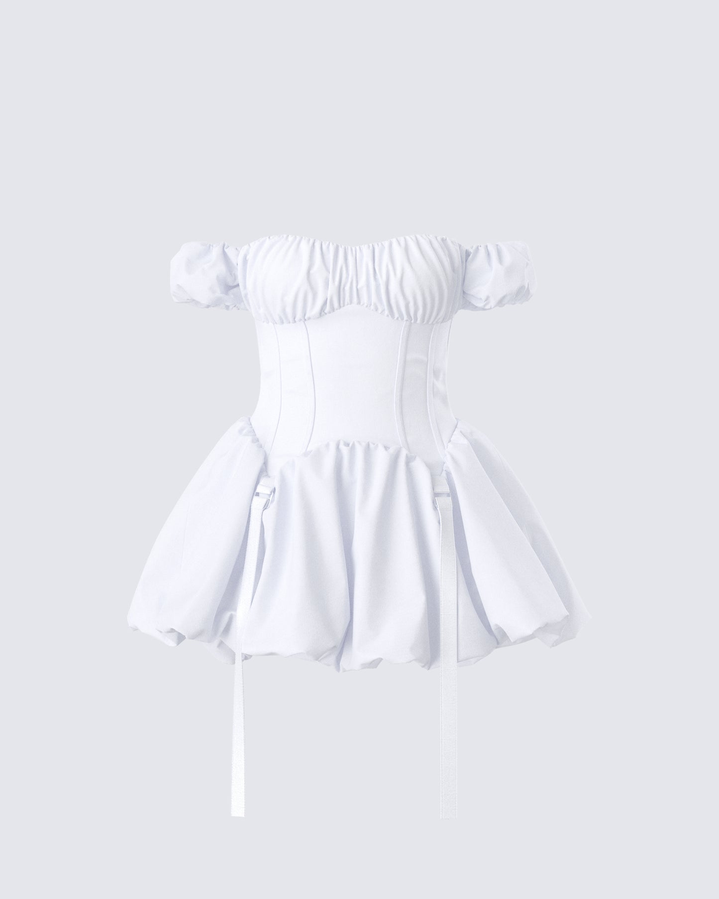 Tabitha White Corset Mini Dress