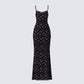 Nevaeh Black Lace Maxi Dress