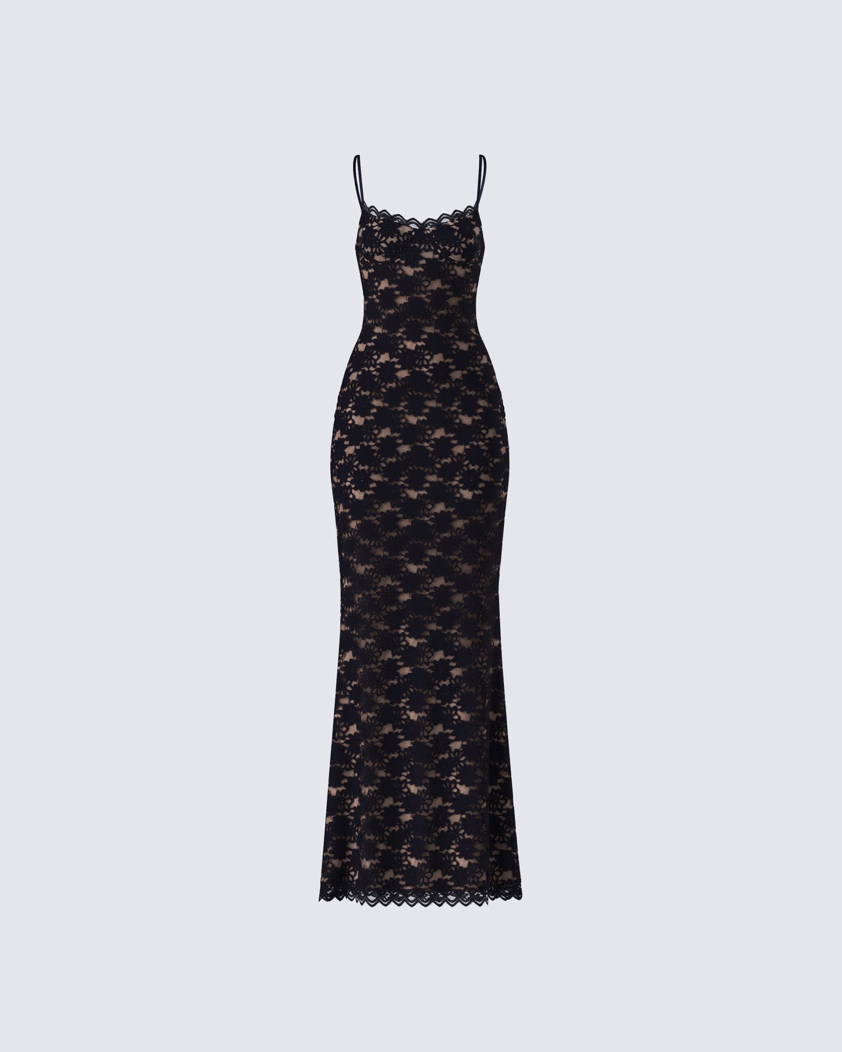 Nevaeh Formal Lattice Mesh Dress