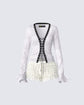 Ivory Embroidered Lace Daria