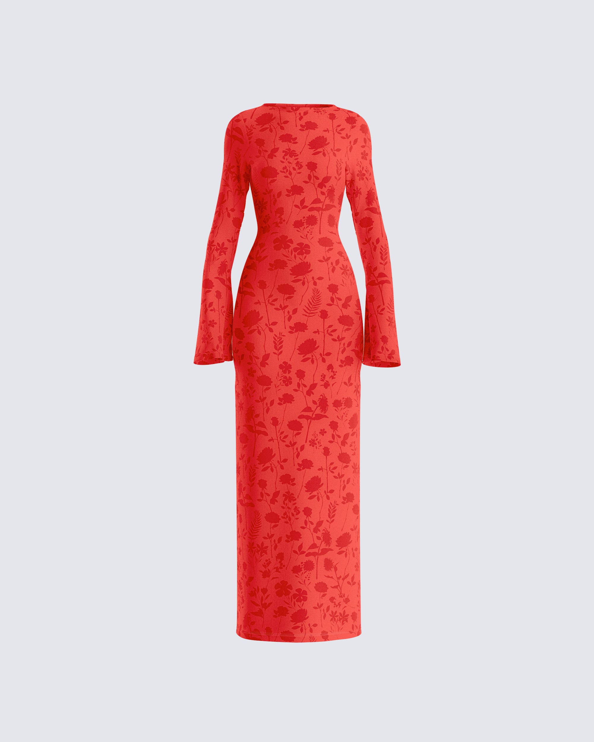 Sabina Orange Flower Print Dress – FINESSE